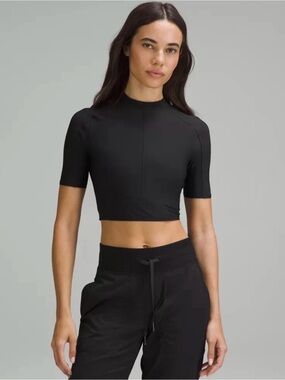 NWT Lululemon Tight-Fit Short-Sleeve Shirt X-Small Black